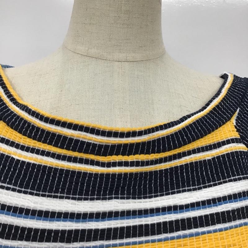 ザラ ZARA カットソー 半袖 M ボーダー柄 マルチカラー / マルチカラー /  レディース USED 古着 中古 10091133