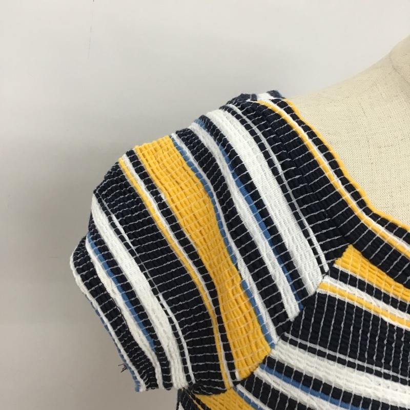 ザラ ZARA カットソー 半袖 M ボーダー柄 マルチカラー / マルチカラー /  レディース USED 古着 中古 10091133