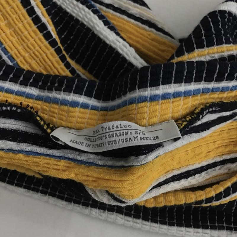 ザラ ZARA カットソー 半袖 M ボーダー柄 マルチカラー / マルチカラー /  レディース USED 古着 中古 10091133