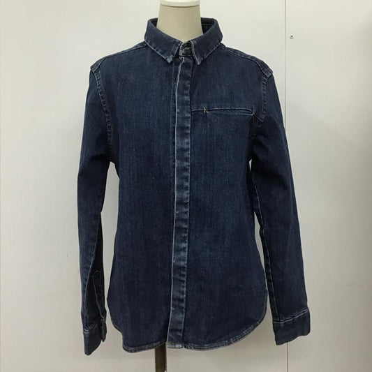 サップノーワンエルス SUPP. no one else シャツ、ブラウス 長袖 デニムシャツ 無地 インディゴ / インディゴ /  レディース USED 古着 中古 10091138
