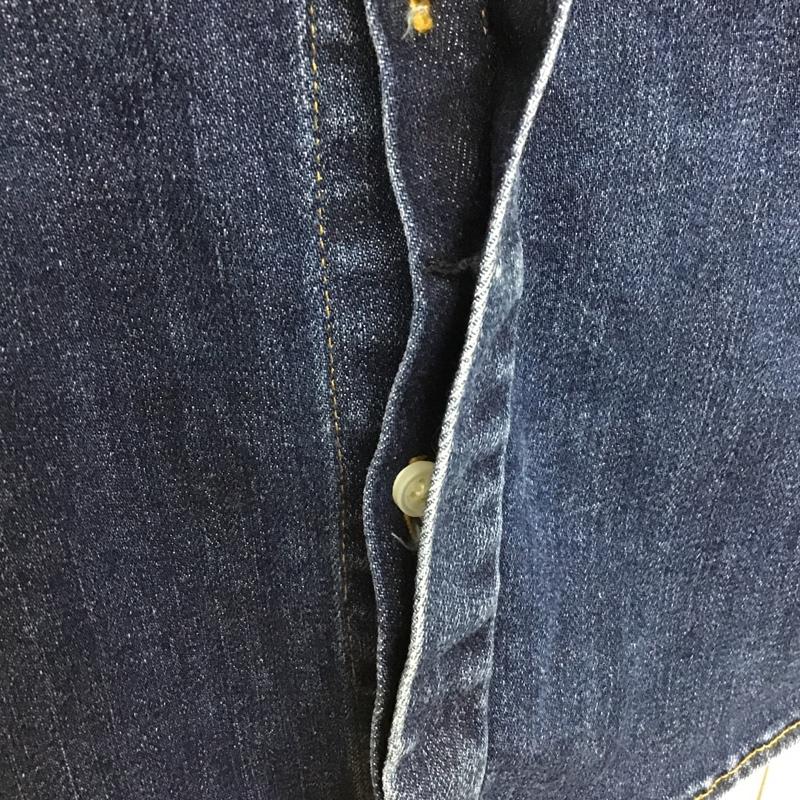 サップノーワンエルス SUPP. no one else シャツ、ブラウス 長袖 デニムシャツ 無地 インディゴ / インディゴ /  レディース USED 古着 中古 10091138
