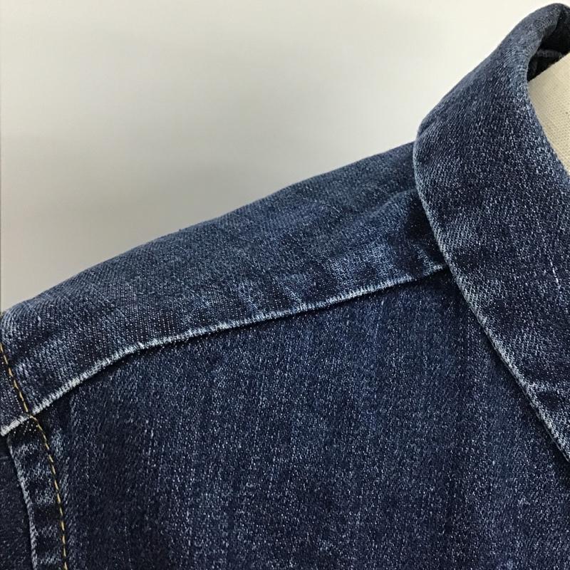 サップノーワンエルス SUPP. no one else シャツ、ブラウス 長袖 デニムシャツ 無地 インディゴ / インディゴ /  レディース USED 古着 中古 10091138