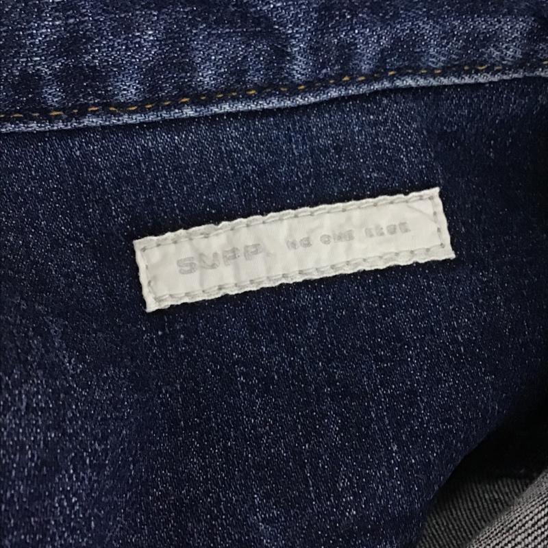 サップノーワンエルス SUPP. no one else シャツ、ブラウス 長袖 デニムシャツ 無地 インディゴ / インディゴ /  レディース USED 古着 中古 10091138