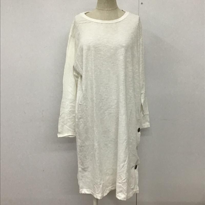 レカ reca ワンピース ひざ丈スカート FREE 無地 白 / ホワイト /  レディース USED 古着 中古 10091145