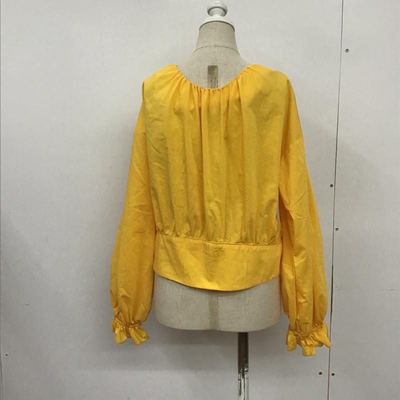 ミスティック mystic シャツ、ブラウス 長袖 FREE 無地 黄 / イエロー /  レディース USED 古着 中古 10091149