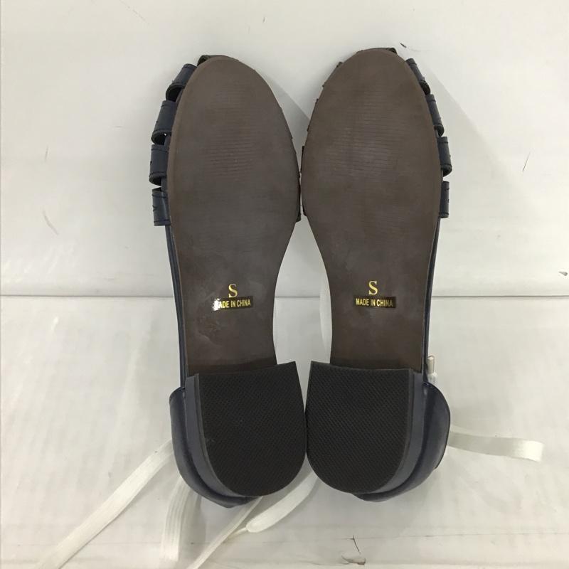 ロデオクラウンズ Rodeo Crowns サンダル サンダル 420AAR55-0010 S 無地 紺 / ネイビー /  レディース USED 古着 中古 10091155