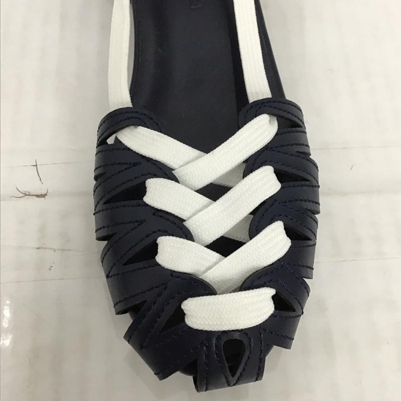 ロデオクラウンズ Rodeo Crowns サンダル サンダル 420AAR55-0010 S 無地 紺 / ネイビー /  レディース USED 古着 中古 10091155