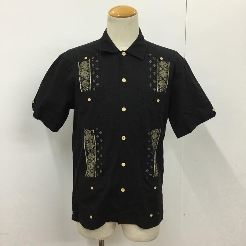 カスタムスタイル KUSTOMSTYLE シャツ、ブラウス 半袖 L プリント 黒 / ブラック /  メンズ USED 古着 中古 10091226