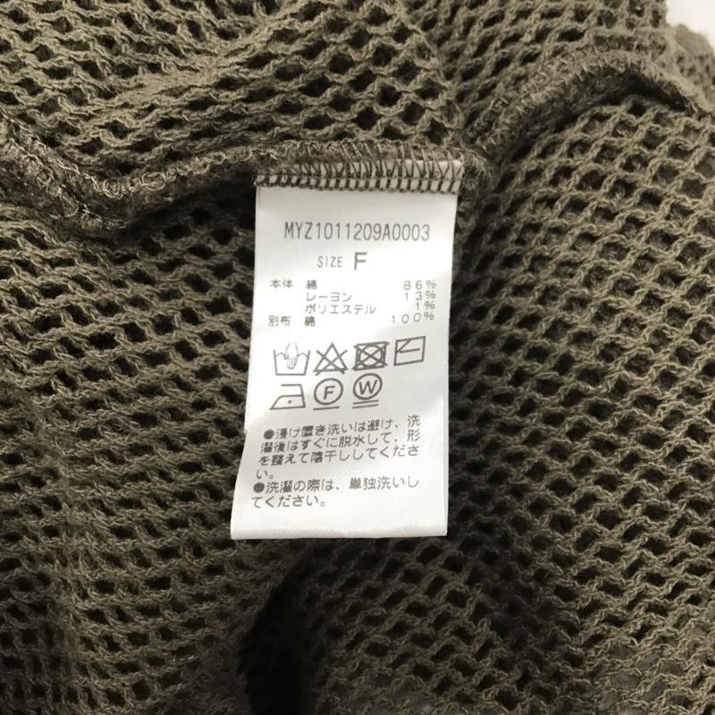 ミスティック mystic ワンピース ロングスカート MYZ1011209A0003 メッシュリボンワンピース ノースリーブワンピース ロングワンピース FREE 無地 カーキ / カーキ /  レディース USED 古着 中古 10091271