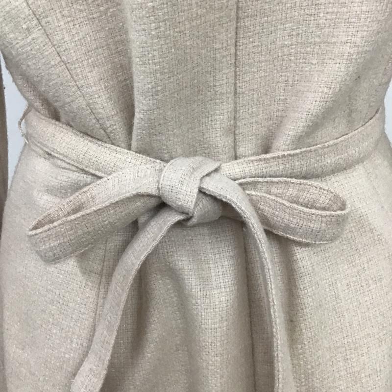 ナチュラルビューティーベーシック NATURAL BEAUTY BASIC ワンピース ひざ丈スカート 017-6240131 バックジップ Vネック 長袖ワンピース S 無地 桃 / ピンク /  レディース USED 古着 中古 10091274