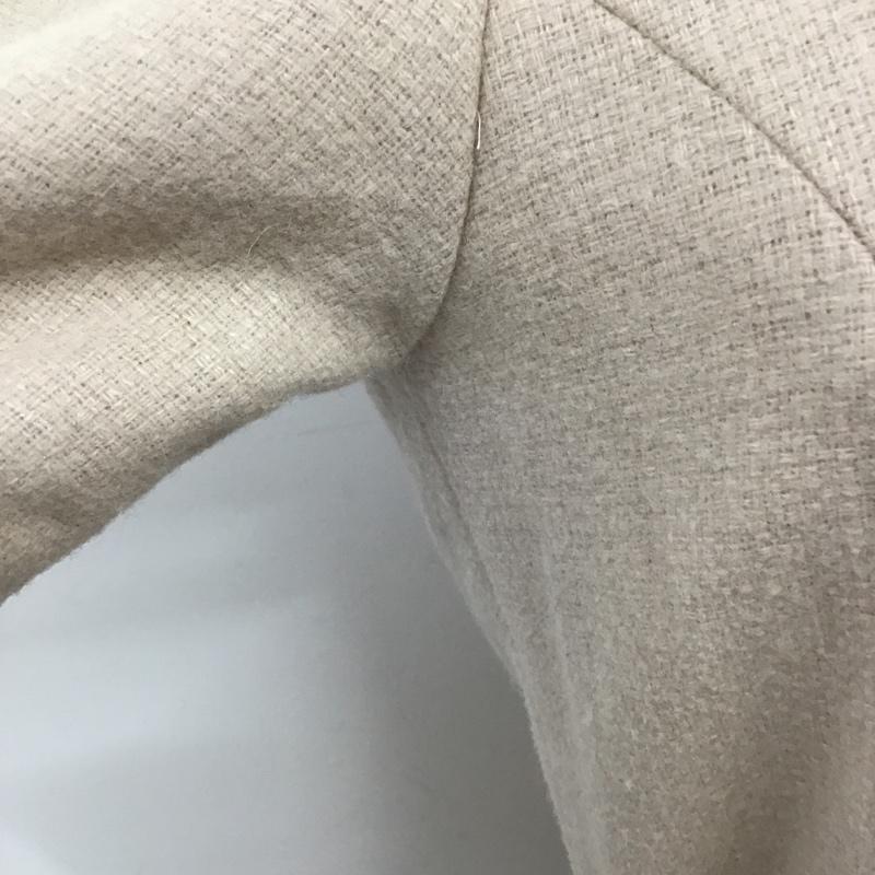 ナチュラルビューティーベーシック NATURAL BEAUTY BASIC ワンピース ひざ丈スカート 017-6240131 バックジップ Vネック 長袖ワンピース S 無地 桃 / ピンク /  レディース USED 古着 中古 10091274