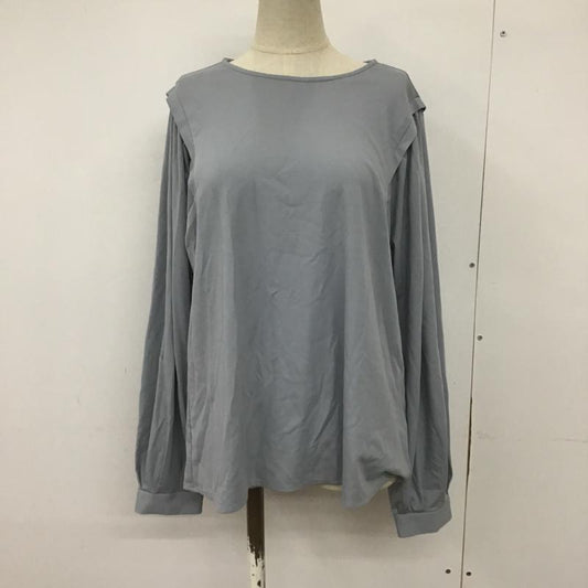 グローバルワーク GLOBAL WORK カットソー 長袖 GWD21014TM M 無地 灰 / グレー /  レディース USED 古着 中古 10091366