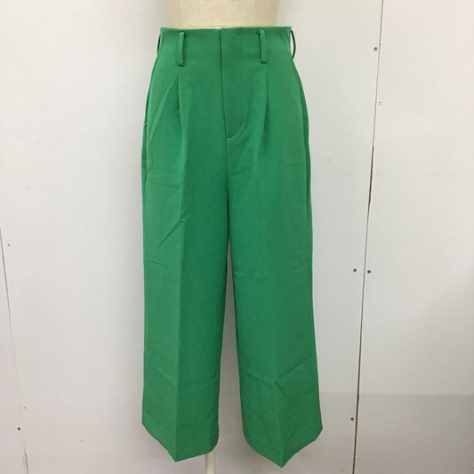 アパートバイローリーズ apart by lowrys パンツ スラックス AP25001AD タック ワイドパンツ M 無地 緑 / グリーン /  レディース USED 古着 中古 10091397