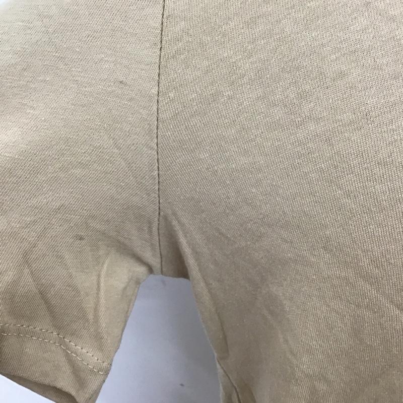 ザラ ZARA カットソー 半袖 0962 276 710 クルーネック M 無地 ベージュ / ベージュ /  レディース USED 古着 中古 10091400