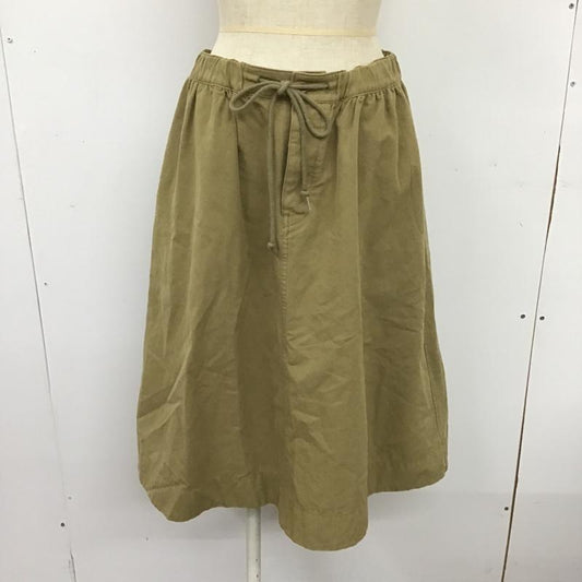 エムエイチエル MHL. スカート ロングスカート 595-8232506 コットンウール 2 無地 キャメル / キャメル /  レディース USED 古着 中古 10091417