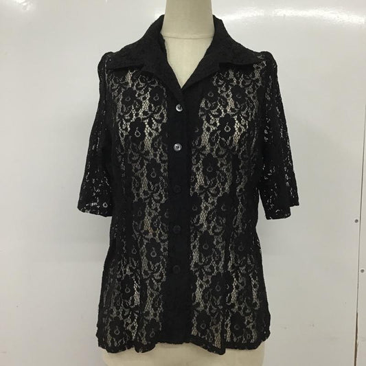マウジー MOUSSY シャツ、ブラウス 半袖 010BSH30-1120 FREE 無地 黒 / ブラック /  レディース USED 古着 中古 10091443