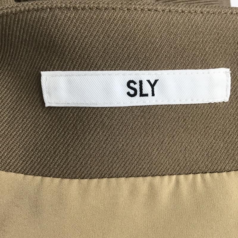 スライ SLY ワンピース ミニスカート 030DAZ33-6020 LALA CHECK S／ワンピース 2 無地 茶 / ブラウン /  レディース USED 古着 中古 10091447