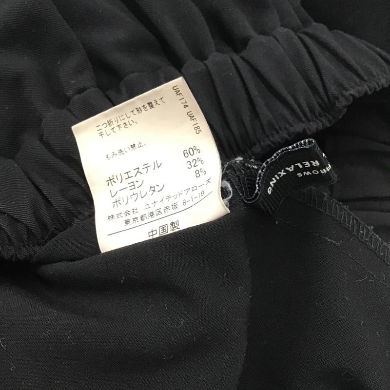 ユナイテッドアローズグリーンレーベルリラクシング UNITED ARROWS green label relaxing パンツ スラックス 3626-699-1528 無地 黒 / ブラック /  レディース USED 古着 中古 10091449