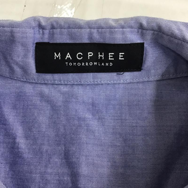 マカフィー MACPHEE シャツ、ブラウス 長袖 38 無地 水色 / ライトブルー /  レディース USED 古着 中古 10091465