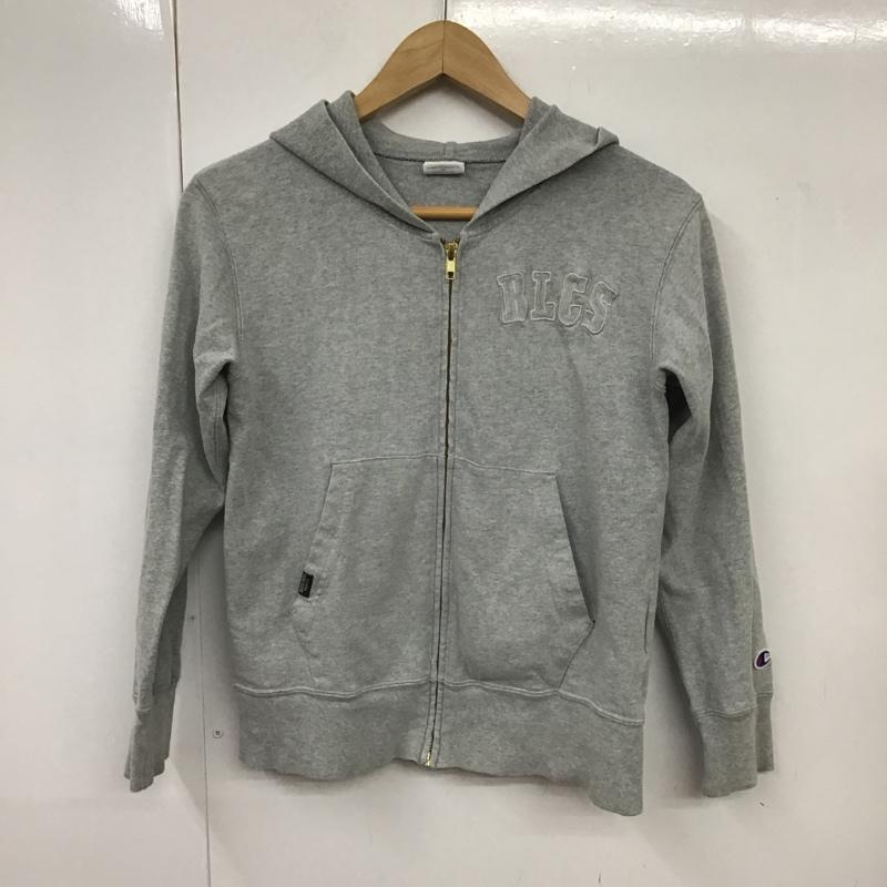 チャンピオン Campion パーカー 長袖 140cm 無地 灰 / グレー /  ボーイズ USED 古着 中古 10091477