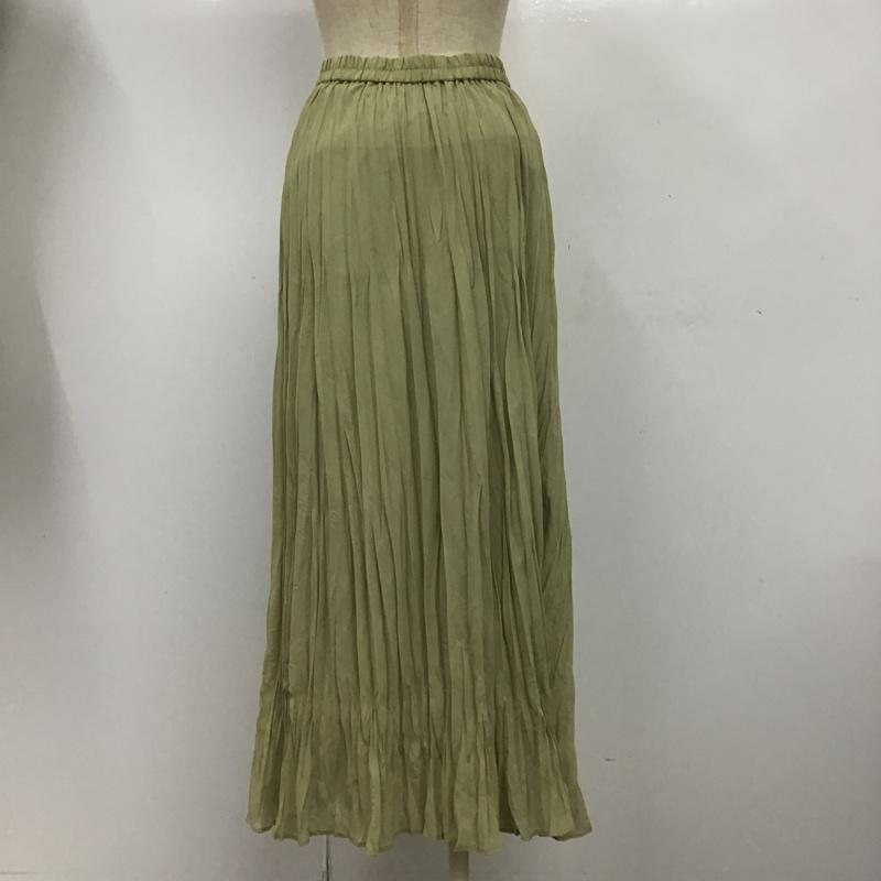 ローリーズファーム LOWRYS FARM スカート ロングスカート LF521014TK プリーツ FREE 無地 薄緑 / ライトグリーン /  レディース USED 古着 中古 10091563