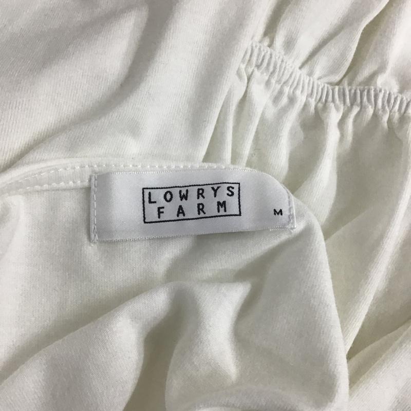 ローリーズファーム LOWRYS FARM カットソー 七分袖 NL617037TS フレアスリーブ M 刺繍 白 / ホワイト /  レディース USED 古着 中古 10091606