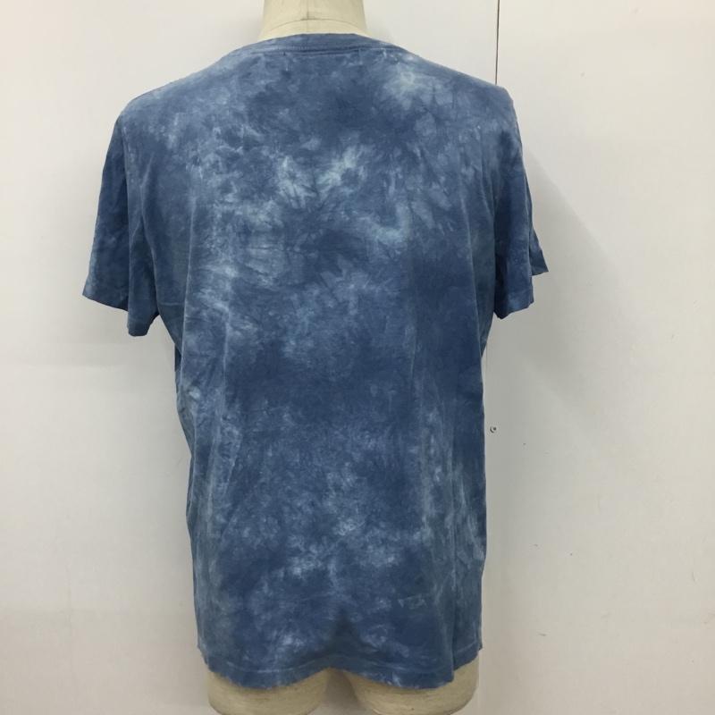 レミ レリーフ REMI RELIEF Tシャツ 半袖 タイダイ染め L  青 / ブルー / X 白 / ホワイト /  メンズ USED 古着 中古 10091660