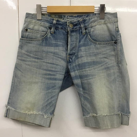 ハリウッドランチマーケット HRMARKET パンツ ショートパンツ デニムパンツ ハーフパンツ W30 L32 30インチ 無地 青 / ブルー /  メンズ USED 古着 中古 10091663