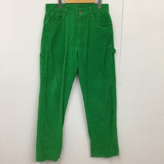 ドリューハウス drew house パンツ ワークパンツ、ペインターパンツ コーデュロイ 32 ロゴ、文字 緑 / グリーン /  メンズ USED 古着 中古 10091691