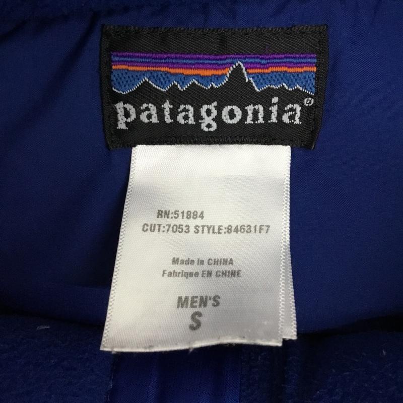 パタゴニア patagonia ベスト ベスト 84631F7 ダウンベスト S ロゴ、文字 青 / ブルー /  メンズ USED 古着 中古 10091698