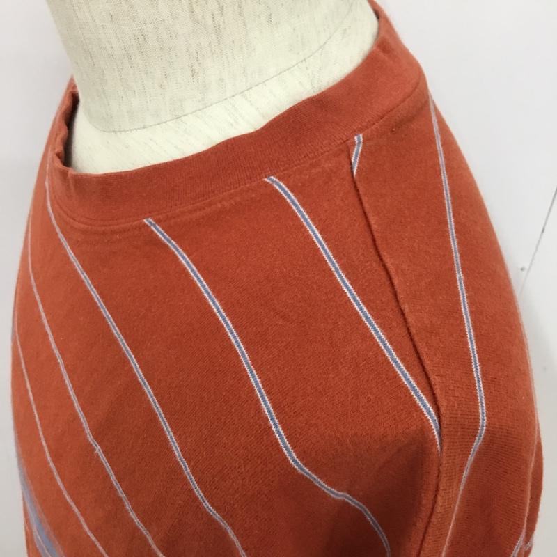 コロンビア Columbia Tシャツ 半袖 S4PM6384 XL ボーダー柄 茶 / ブラウン / X 水色 / ライトブルー / X 白 / ホワイト /  メンズ USED 古着 中古 10091710