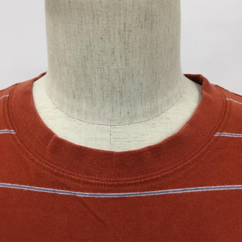 コロンビア Columbia Tシャツ 半袖 S4PM6384 XL ボーダー柄 茶 / ブラウン / X 水色 / ライトブルー / X 白 / ホワイト /  メンズ USED 古着 中古 10091710