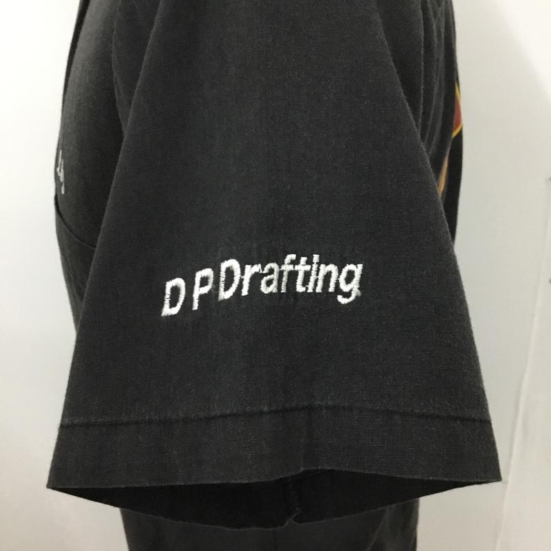 ヒルトン HILTON シャツ、ブラウス 半袖 ボーリングシャツ M ワンポイント 黒 / ブラック /  メンズ USED 古着 中古 10091715