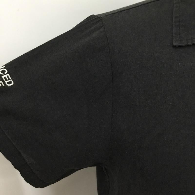 ヒルトン HILTON シャツ、ブラウス 半袖 ボーリングシャツ M ワンポイント 黒 / ブラック /  メンズ USED 古着 中古 10091715