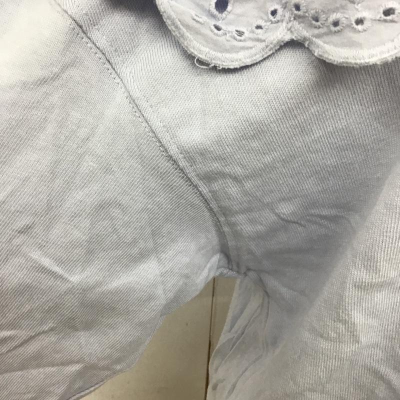 ザラ ZARA カットソー 長袖 1044 156 403 襟付き ビッグカラー M 無地 水色 / ライトブルー /  レディース USED 古着 中古 10091763