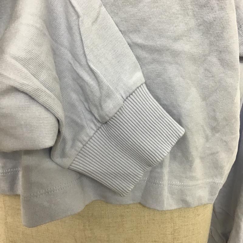 ザラ ZARA カットソー 長袖 1044 156 403 襟付き ビッグカラー M 無地 水色 / ライトブルー /  レディース USED 古着 中古 10091763