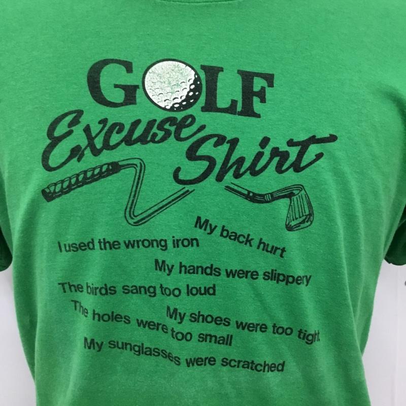 古着 USED Tシャツ 半袖 ゴルフ XL プリント 緑 / グリーン /  メンズ USED 古着 中古 10091783
