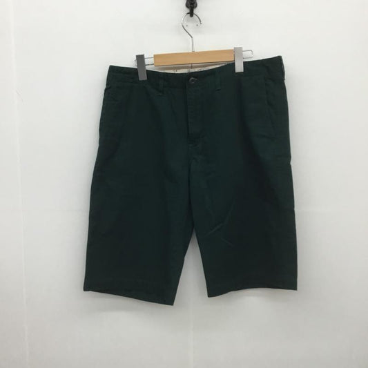 バックチャンネル Back Channel パンツ ショートパンツ チノ　ショーツ L ロゴ、文字 X 刺繍 緑 / グリーン /  メンズ USED 古着 中古 10091806