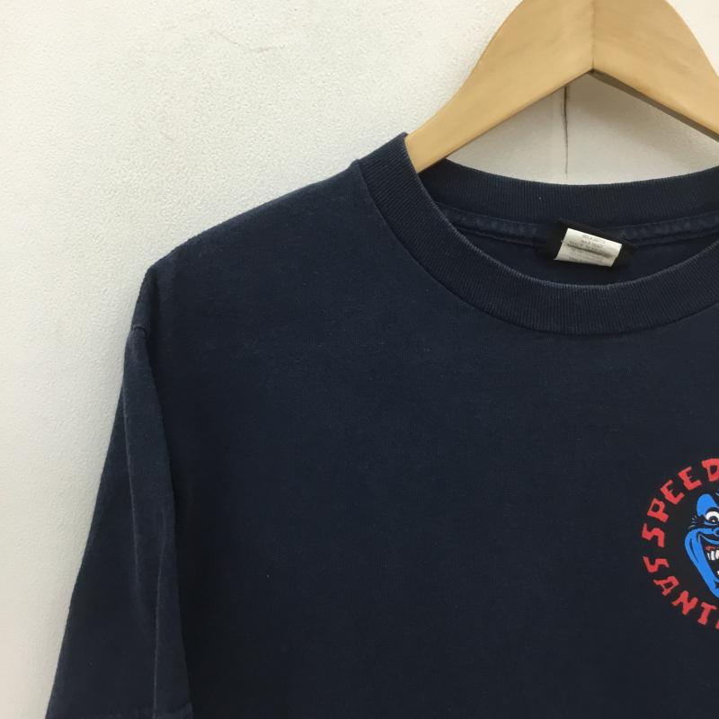 サンタクルーズ SANTA CRUZ Tシャツ 半袖 90~00s　NHSボディ メキシコ製 M プリント X キャラクター 紺 / ネイビー /  メンズ USED 古着 中古 10091808