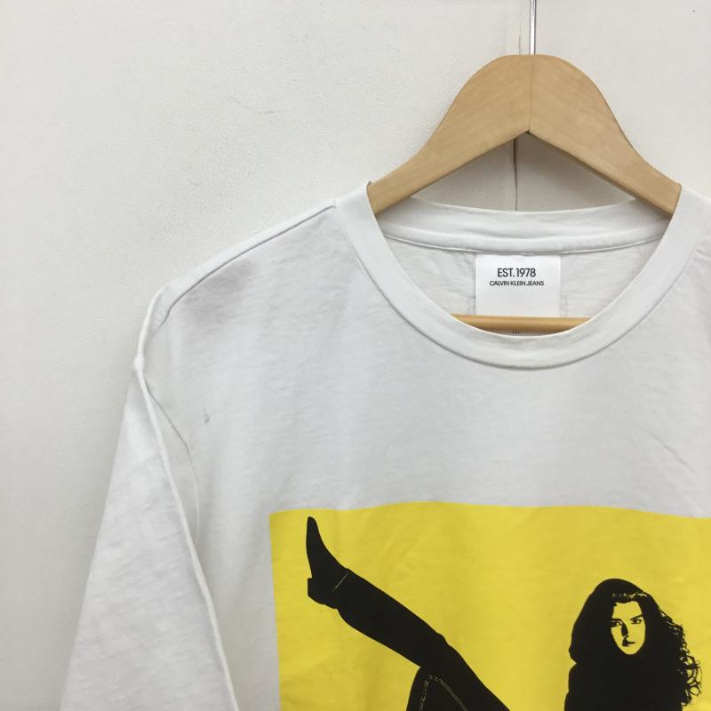 カルバン・クライン Calvin Klein Tシャツ 半袖 Raf Simons期 ラフシモンズ　Andy Warhol アンディ・ウォーホル M プリント X キャラクター 白 / ホワイト /  メンズ USED 古着 中古 10091836