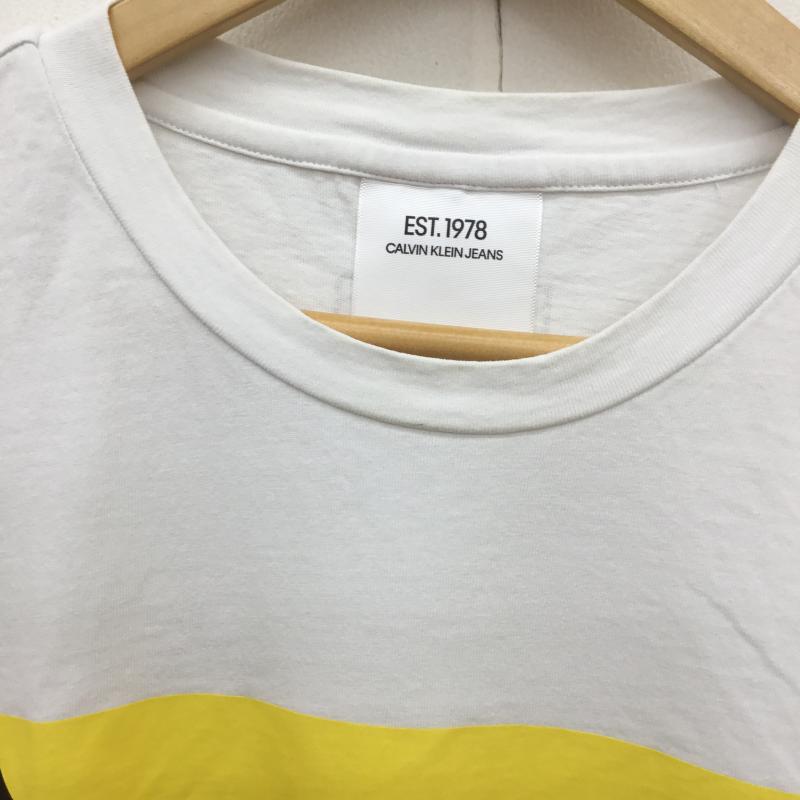 カルバン・クライン Calvin Klein Tシャツ 半袖 Raf Simons期 ラフシモンズ　Andy Warhol アンディ・ウォーホル M プリント X キャラクター 白 / ホワイト /  メンズ USED 古着 中古 10091836
