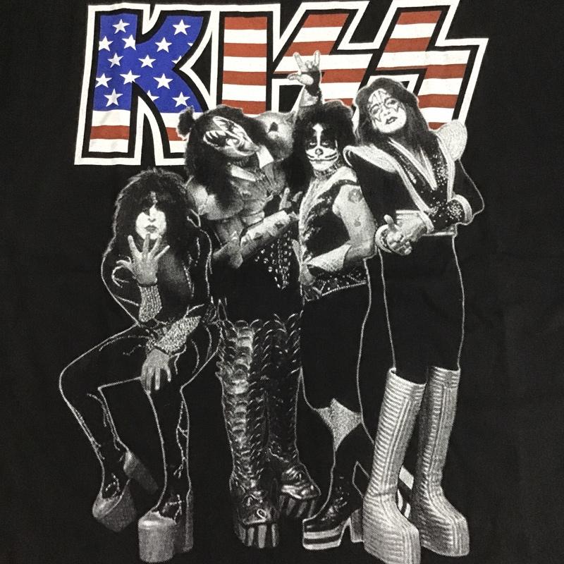 古着 USED Tシャツ 半袖 movie music バンドT KISS XL プリント 黒 / ブラック /  メンズ USED 古着 中古 10091846