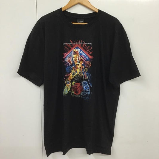 古着 USED Tシャツ 半袖 movie music プリントT STRANGER THINGS XL プリント 黒 / ブラック /  メンズ USED 古着 中古 10091857