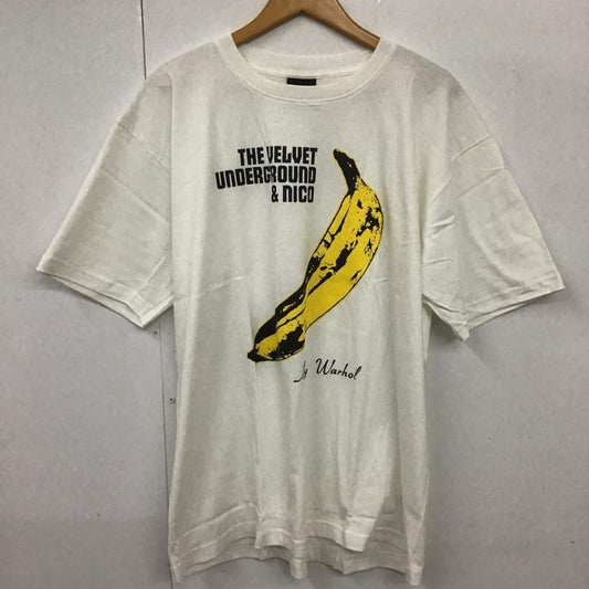 古着 USED Tシャツ 半袖 movie music andy warhol banana contemporary バナナ XL プリント 白 / ホワイト /  メンズ USED 古着 中古 10091866
