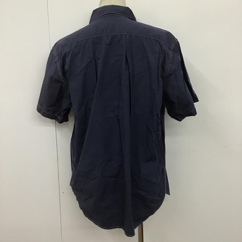 ポストオーバーオールズ POST OVERALLS シャツ、ブラウス 半袖 無地 紺 / ネイビー /  メンズ USED 古着 中古 10091925