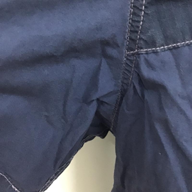 ポストオーバーオールズ POST OVERALLS シャツ、ブラウス 半袖 無地 紺 / ネイビー /  メンズ USED 古着 中古 10091925