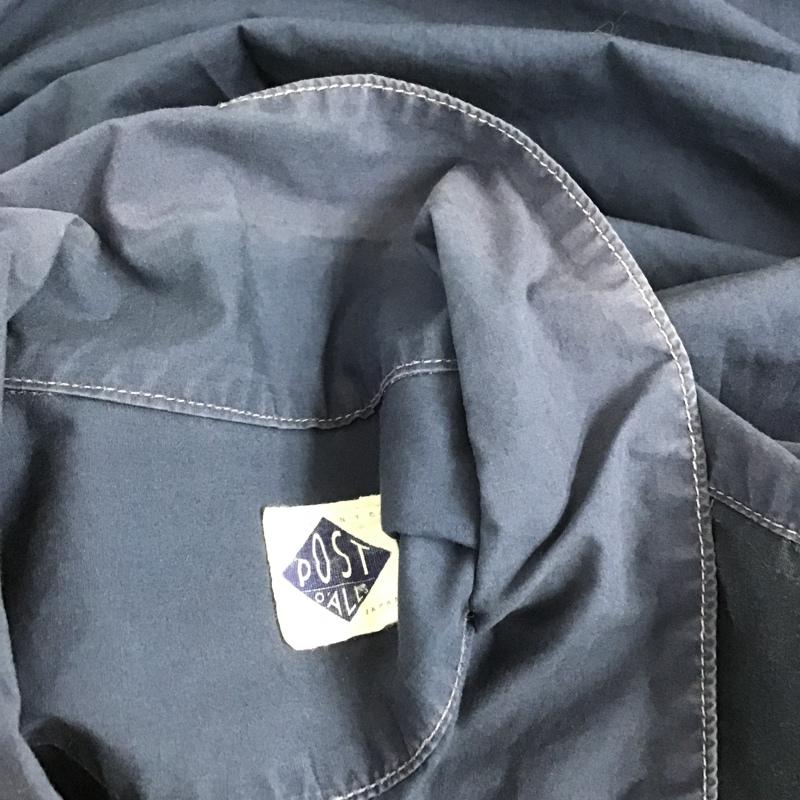 ポストオーバーオールズ POST OVERALLS シャツ、ブラウス 半袖 無地 紺 / ネイビー /  メンズ USED 古着 中古 10091925