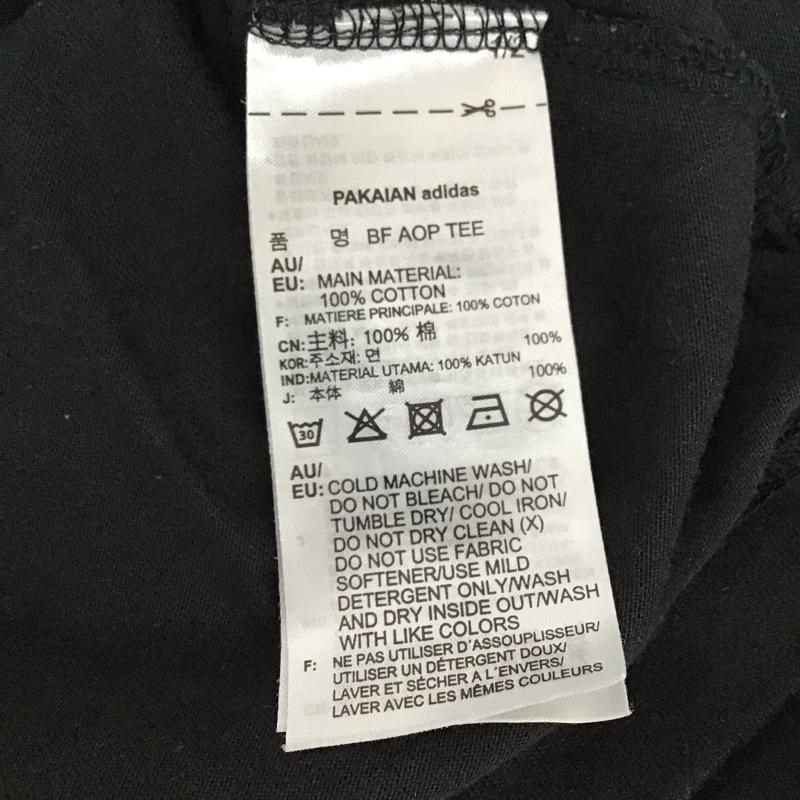 アディダス adidas Tシャツ 半袖 DJ3464 BE AOP TEE M 総柄 黒 / ブラック / X 白 / ホワイト /  メンズ USED 古着 中古 10091944