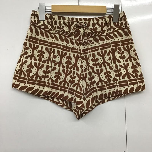ザラ ZARA パンツ ショートパンツ 3136 580 087 S 総柄 茶 / ブラウン / X ベージュ / ベージュ /  レディース USED 古着 中古 10091951