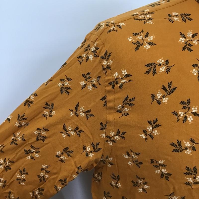 ザラ ZARA シャツ、ブラウス 長袖 5600 412 703 M 花柄 橙 / オレンジ /  メンズ USED 古着 中古 10091990
